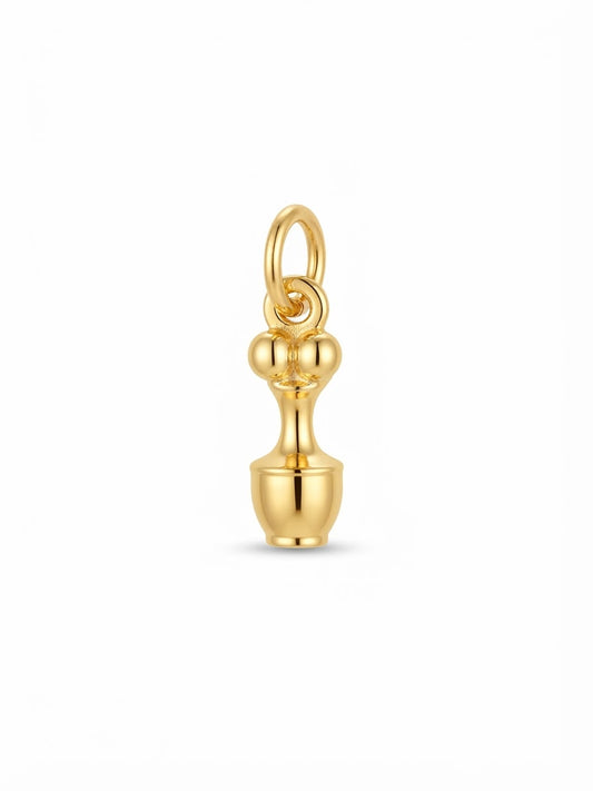 Poporo Mini Pieza Precolombina Oro 12mm