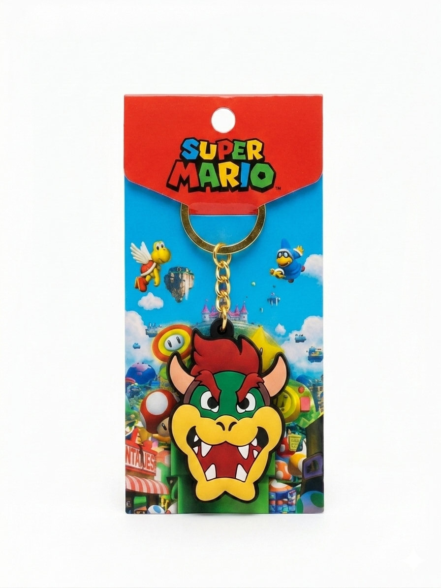Llavero Goma Universo Mario Bros.