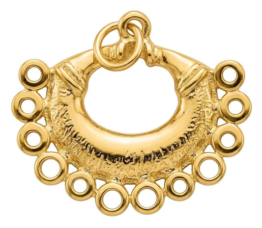 Abanico MD Pieza Precolombina Oro 25mm