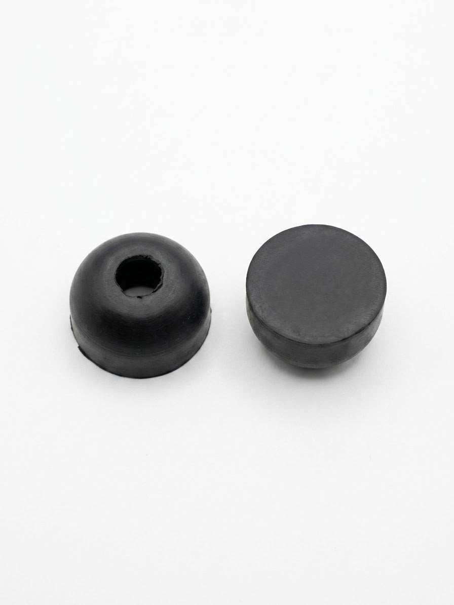 Tapón Tope De Caucho Goma Negro Pequeño 6mm