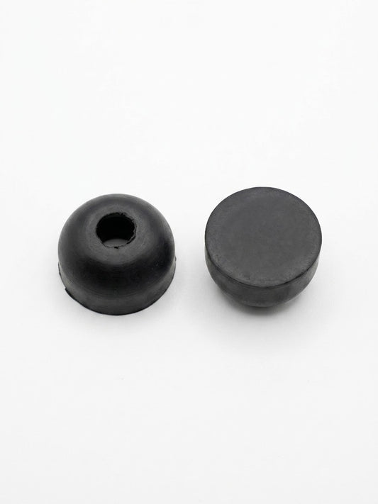 Tapón Tope De Caucho Goma Negro Pequeño 6mm