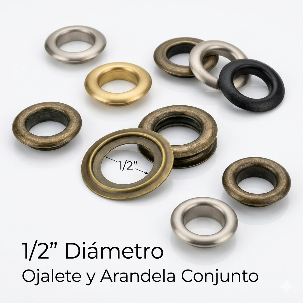 Ojalete 1/2 Hierro Con Arandela