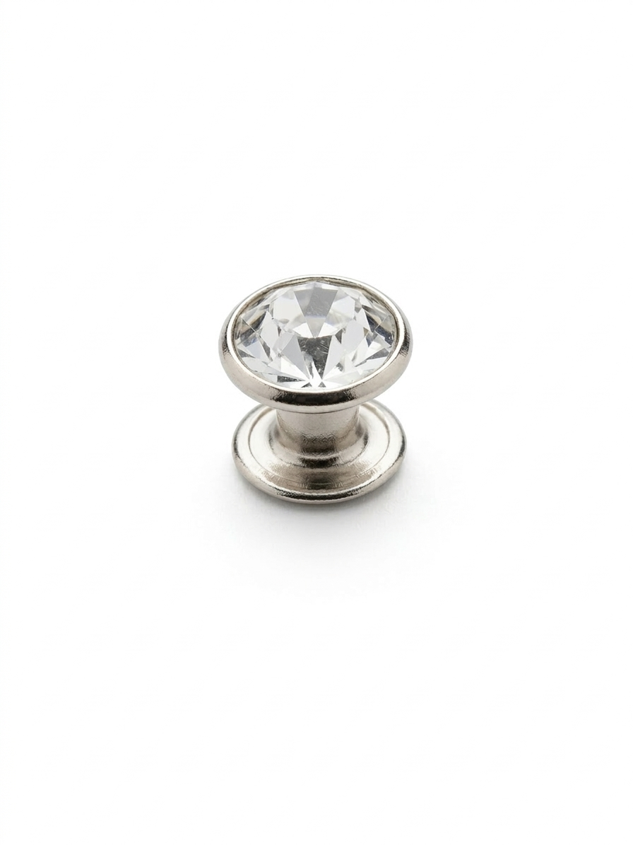 Remache Incrustación Diamante Fantasía Níquel