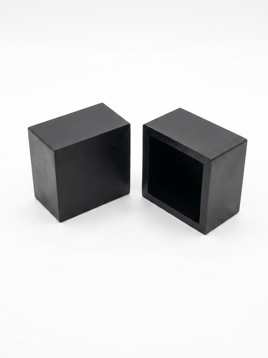 Tapón Negro De caucho 1"3/4 Cuadrado