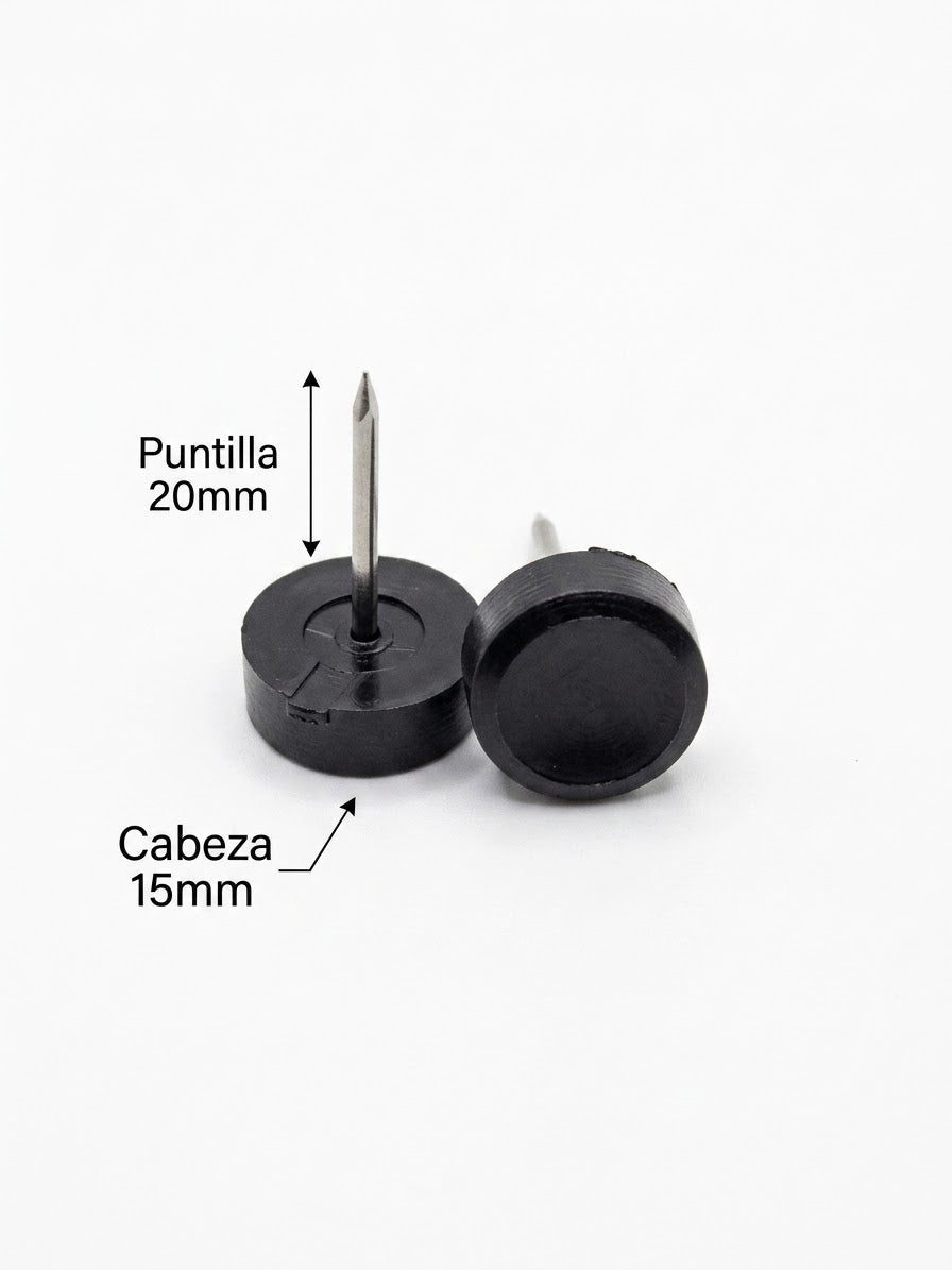 Deslizador Puntilla Cabeza 15mm Puntilla 20mm #8