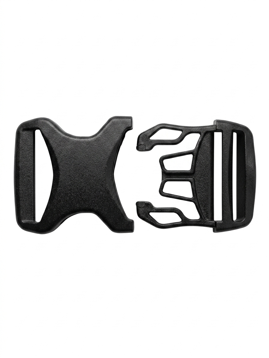 Hebilla Plástica Lambor 38mm  Negra