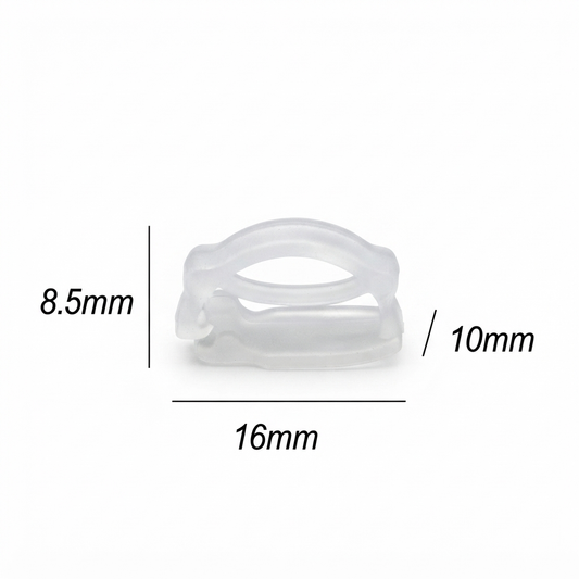 Clip Platico Transparente Con Base Para Adornar Cordones, Zapatos y más