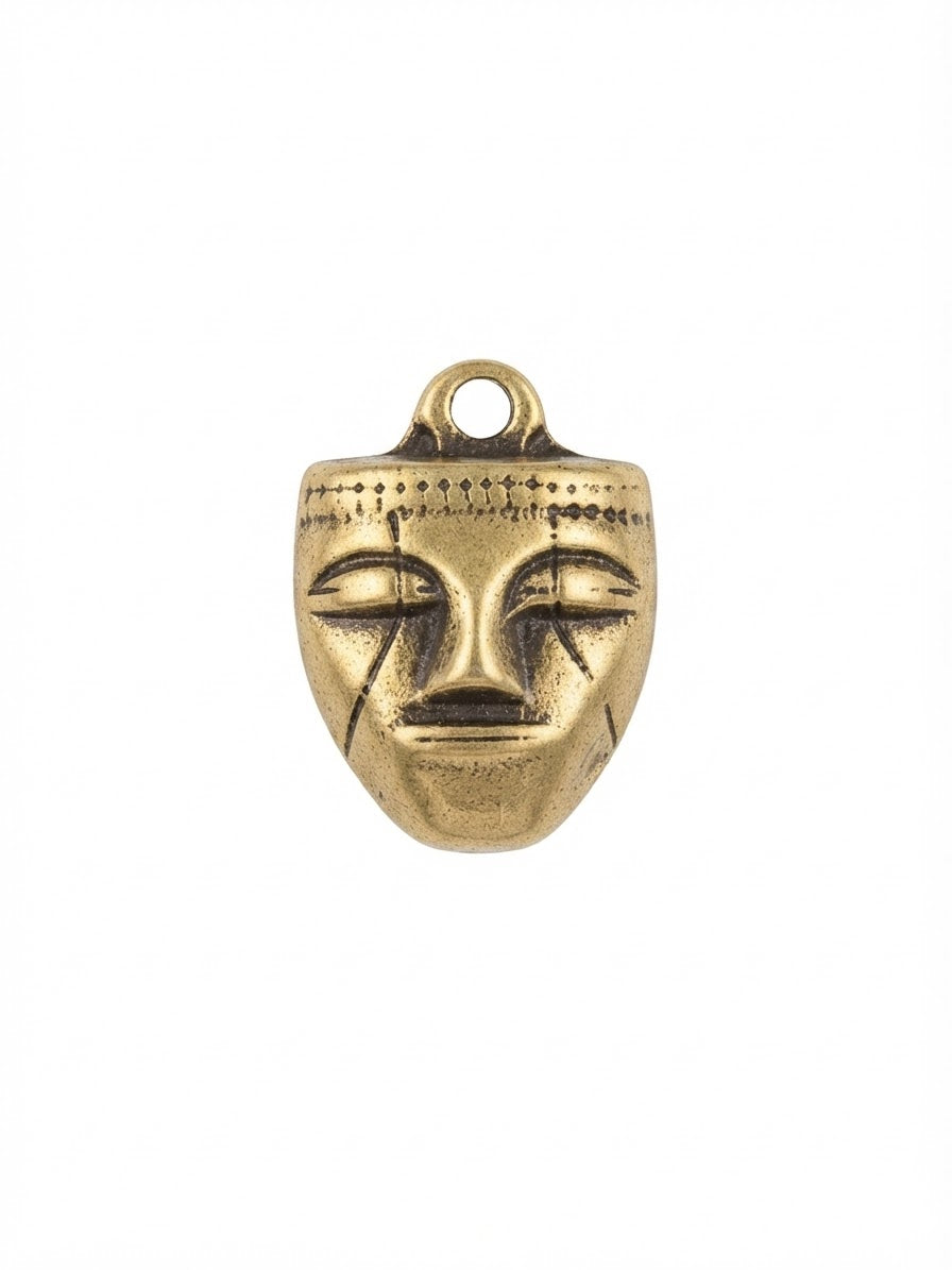 Tumbaga Pieza Precolombina Dorada 25mm Tipo Oro