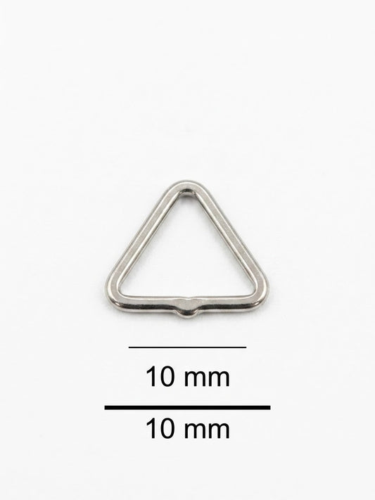 Triángulo Zamac 10mm Níquel