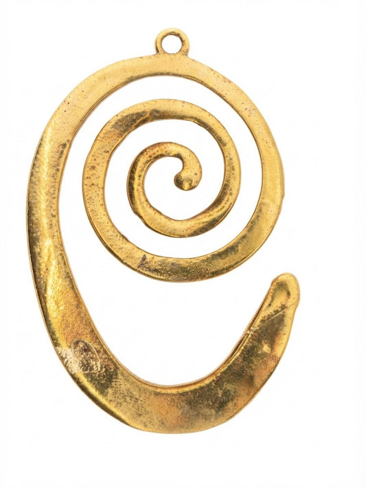 Pieza Precolombina Espiral Grande 69mm