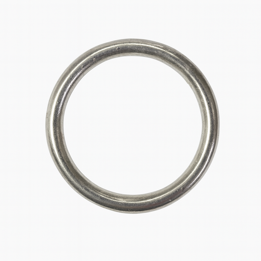 Argolla 38.1mm (1” 1/2) Acero Inoxidable  Color Natural