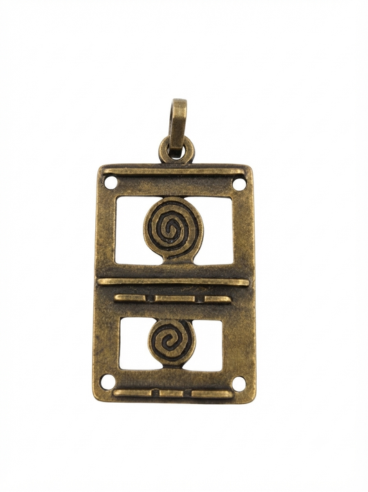 Pieza Precolombina Stella Peruana 30mm x 20mm