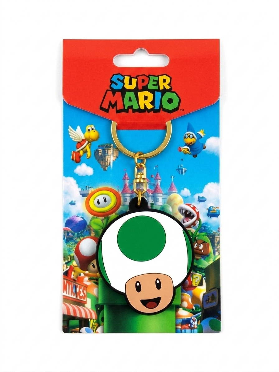Llavero Goma Universo Mario Bros.