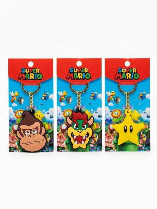 Llavero Goma Universo Mario Bros.