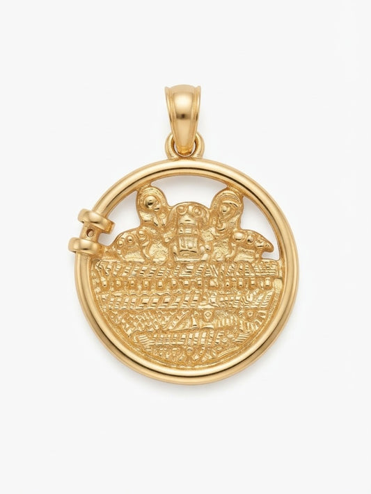 El Dorado Pieza Precolombina Oro 18mm