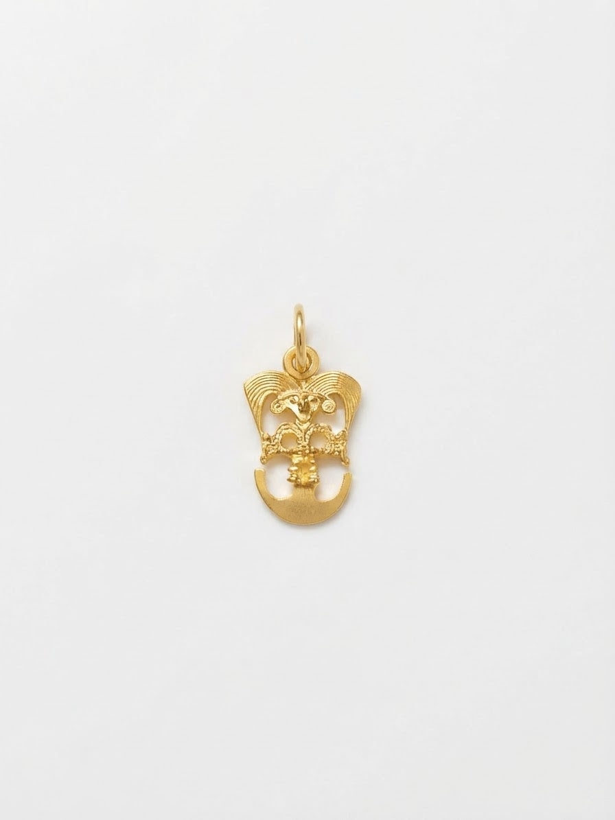 Loro PÑ Pieza Precolombina Oro 20mm