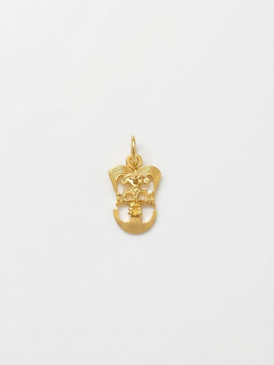 Loro PÑ Pieza Precolombina Oro 20mm