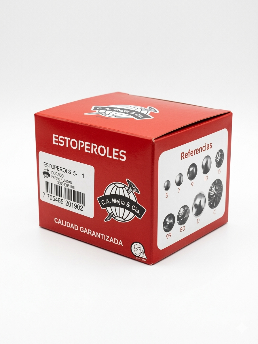 Caja Estoperol 5-1 Dorado