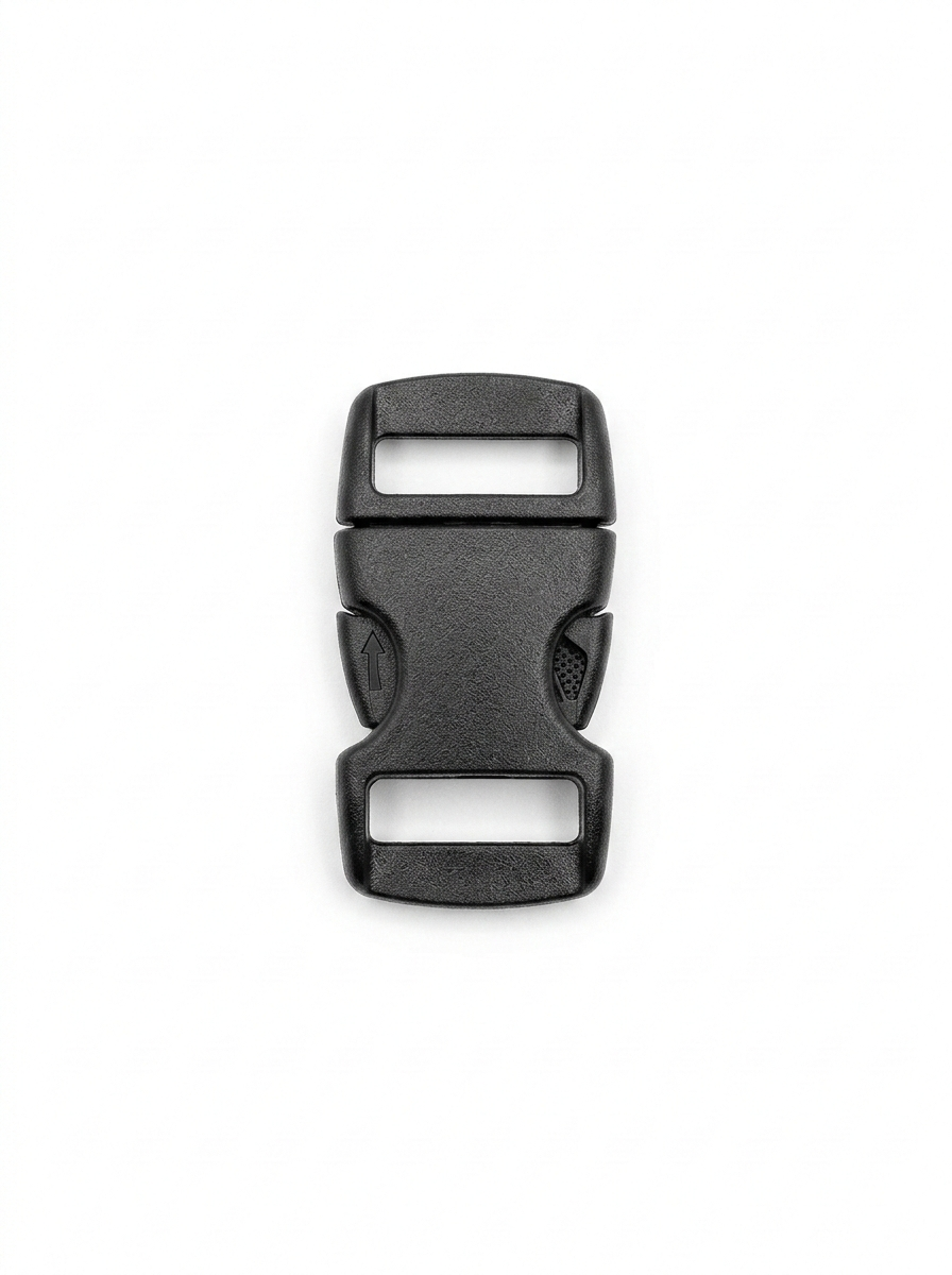 Chapa Hebilla Plástica 10mm Negra