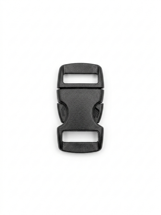 Chapa Hebilla Plástica 10mm Negra