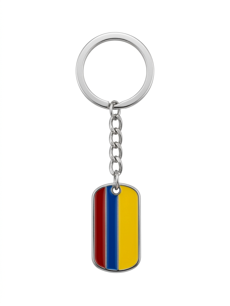 Llavero Bandera Colombia Metal
